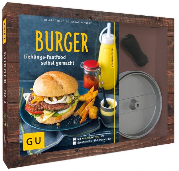 Burger-Set inkl. 1 antihaftbeschichteter Burgerpresse / Alexander Dölle / Sarah Schocke