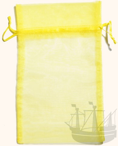 Organzabeutel, Geschenkverpackung, 20×12 cm, gelb