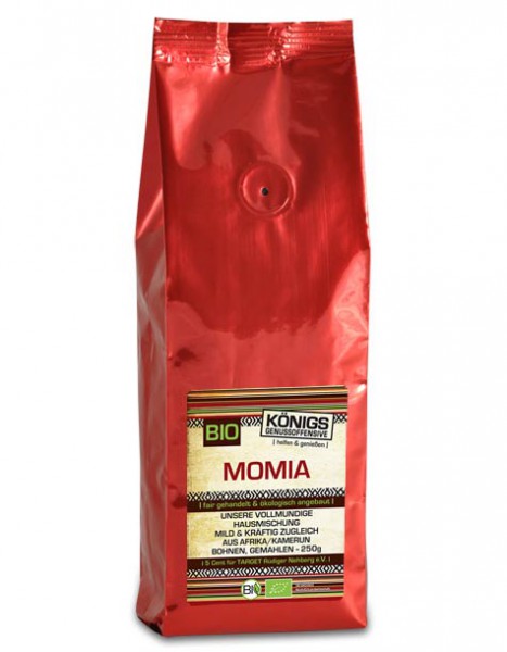 MOMIA Kaffee Hausmischung, vollmundig, BIO, gemahlen 50 g
