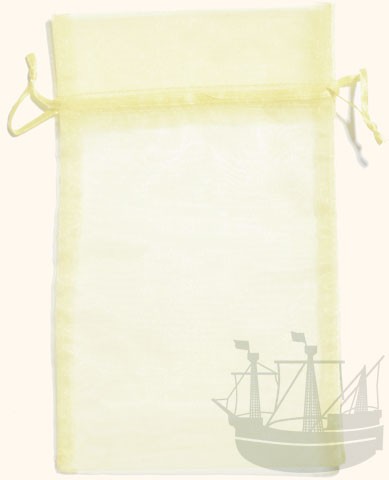 Organzabeutel, Geschenkverpackung, 23×15 cm, creme
