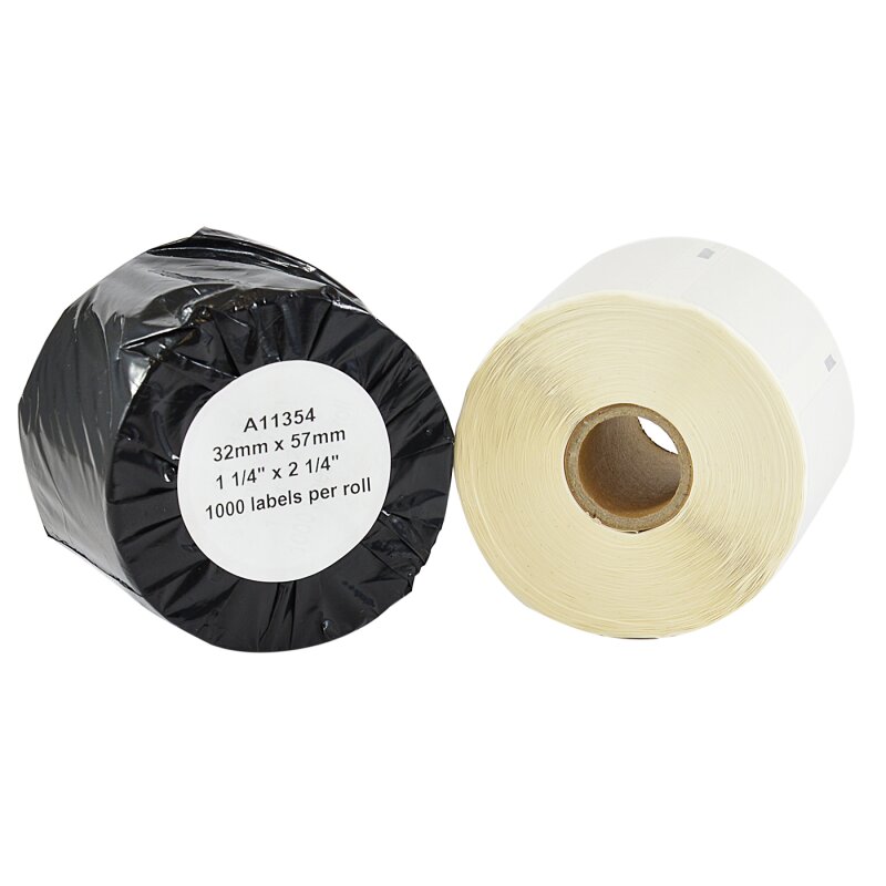 Bubprint Etiketten kompatibel für Dymo 11354 S0722540 57x32mm, weiss